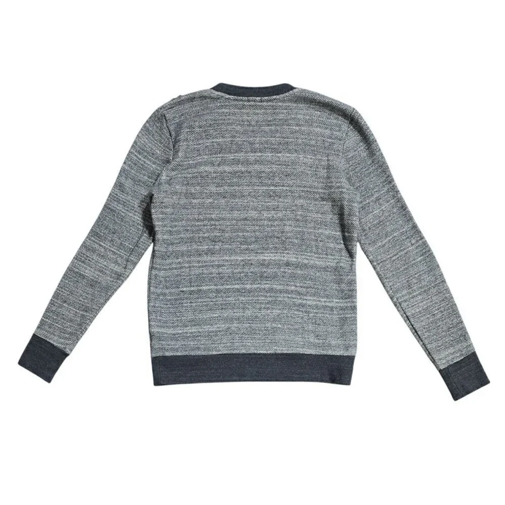 J. Crew 100% Cotton Gray Blue Marled Studded Sweater B1444 As Seen On TV